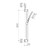 Basic Round Rail Hand Shower Chrome 3Star [156378]