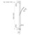 Round Rail Hand Shower (Top Inlet) Matte Black 3Star [156385]