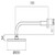 Krome Overhead Shower 200mm Round on a Straight Arm 3Star Matte Black [169923]