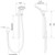 Kiri Mk2 Satinjet Hand/Rail Shower 3Star Chrome [192913]