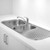 Advance Sink 1-3/4 Right Bowl 1 Tap Hole (Gd In 1/2) 1230mm [046502]