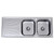 Vital Double End Right Hand Bowl 1 Tap Hole [105651]