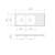 Radiant Sink Double Left Bowl R175Mk2.1L 1 Tap Hole 1200mm [105787]