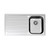 Monaco Single End Right Hand Bowl Stainless Steel 1 Tap Hole [107447]