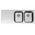 Monaco Double End Bowl Right Hand Stainless Steel 1 Tap Hole [107449]