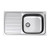 Single End Radiant Sink Right Hand Bowl 1 Tap Hole [116082]