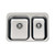 Polar 1.5 Left Hand Bowl Overmount Stainless Steel 3 Tap Holes [142811]