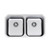Polar Double Bowl Undermount Stainless Steel [142815]