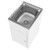 Utility Compact Tub & Cabinet w/Floor & Single Bypass Assembled 42L Stainless Steel [127866]