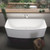 Urbane Freestanding Back-to-Wall Bath 1675mm White [134700]