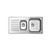 Punch 1.5 End Bowl Right Hand Bowl Stainless Steel 1 Tap Hole [136081]