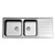 Horizon 1.75 End Left Hand Bowl Stainless Steel 1 Tap Hole [153112]
