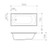 Round Bath 1525mm White No Overflow (Tile Flange) [156427]