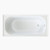 Round Bath 1525mm White w/Overflow (Tile Flange) [156428]