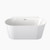 Back-to-Wall Round Freestanding Bath 1400mm (w/Overflow) White [156432]