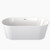 Round Freestanding Bath 1600mm w/Overflow White [156438]