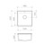 Flushline Square Tub Laundry Sink 35L Stainless Steel 1 Tap Hole [156451]