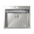 Flushline Square Tub Laundry Sink 45L Stainless Steel 1 Tap Hole [156453]