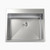Flushline Square Tub Laundry Sink 45L Stainless Steel 3 Tap Holes [156454]