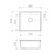 Flushline Square Tub Laundry Sink 45L Stainless Steel 3 Tap Holes [156454]