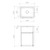 Eureka 45 Litre Standard Tub & Cabinet with Floor 1 Tap Hole Right Concealed By-Pass (Incl One Concealed By-Pass Kit) [156837]