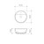 Round Semi Recessed Basin with Overflow 400mm White 1 Tap Hole [157688]