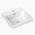 Square Inset Basin with Tap Landing 400mm with Overflow 1 Tap Hole [159744]