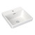 Square Inset Basin with Tap Landing 400mm with Overflow 1 Tap Hole [159744]