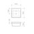 Square Inset Basin with Tap Landing 400mm with Overflow 1 Tap Hole [159744]
