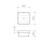 Square Inset Basin 350mm White 0 Tap Holes [165333]