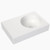 Round Wall Basin Left Hand Shelf 600mm 0 Tap Holes [165340]