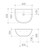 Care 500 Wall Basin White 1 Tap Hole [192196]