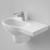 Care 700 Wall Basin with Right Hand Shelf White 1 Tap Hole [192200]