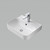 Tribute Rectangle 500 Wall Basin Overflow with Plug and Waste White 1 Tap Hole [192230]
