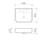 Tribute Rectangle 500 Wall Basin Overflow with Plug and Waste White 1 Tap Hole [192230]