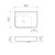Tribute Sculpt Rectangle 600 Right Hand Shelf Wall Basin White Plug and Waste 1 Tap Hole [192234]