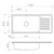 Punch Mega Single End Left Hand Bowl Sink Stainless Steel 1 Tap Hole [192387]