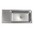 Punch Mega Single End Right Hand Bowl Sink Stainless Steel 1 Tap Hole [192388]