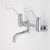 G Series+ Underslung Exposed Wall Sink Set (160mm Outlet + 80mm Handles) [192951]