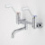 G Series+ Underslung Exposed Wall Sink Set (200mm Outlet + 80mm Handles) [192953]