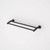 Cosmo Metal Double Towel Rail 630mm Black [192668]