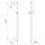 Opal Support Shower Rail Straight 900mm Chrome [193047]