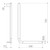 Opal Support Rail 90 Degree Angled Chrome [193048]