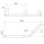 Opal Support Rail 135 Degree Left Hand Angled Chrome [193049]