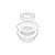 Plug and Waste 40mm x 70mm Plastic with Rubber Plug White [025533]