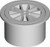 Plastic Round Floor Waste 80mm White [024934]