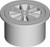 Plastic Round Floor Waste 80mm White [024934]