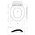 Caravelle Toilet Seat Normal Close Quick Release Hinge White [064276]
