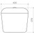 Symphony Connector Bottom Inlet Cistern (Includes Seat & Link) 4.5/3L White 4Star [111306]