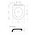 Round Slim Toilet Seat Blind Fix Quick Release Soft Close White 4Star [165353]